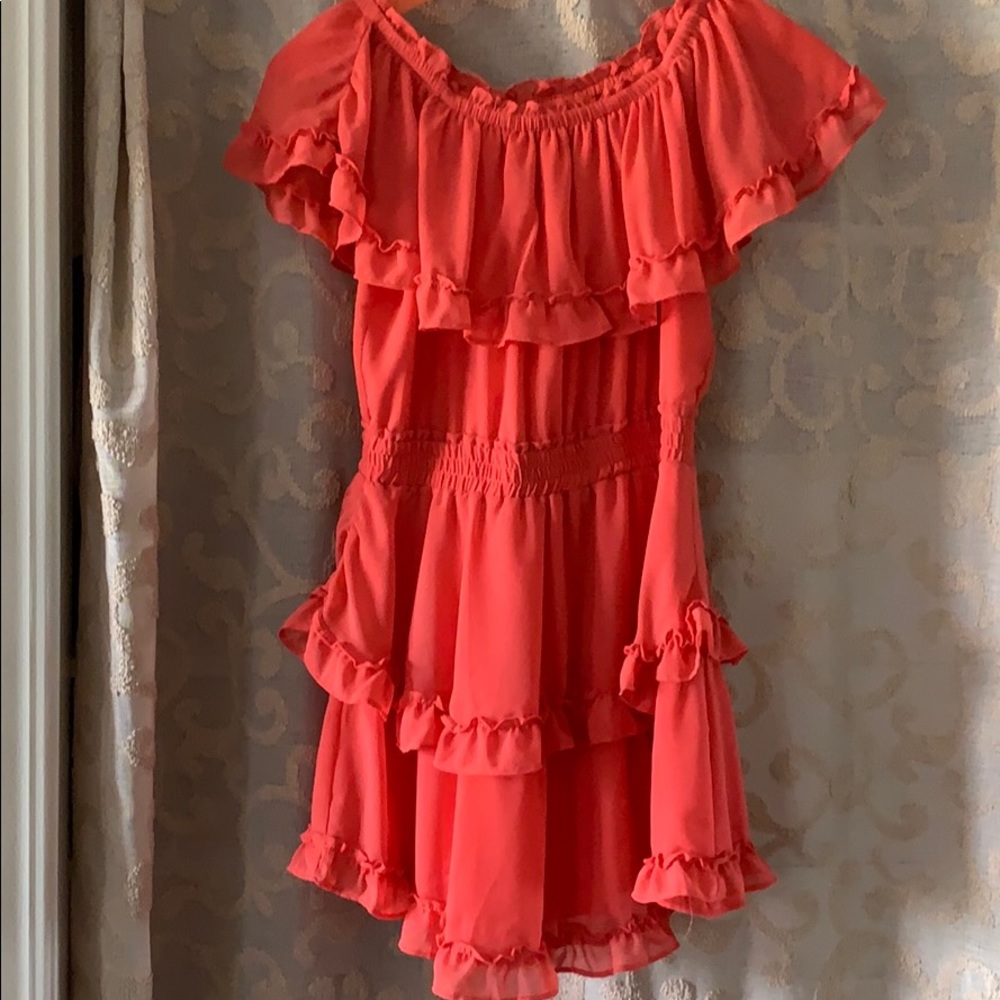 Mini ruffle dress